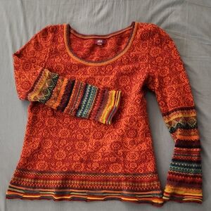 Ivko Sweater Colorful Patterned Women's Top